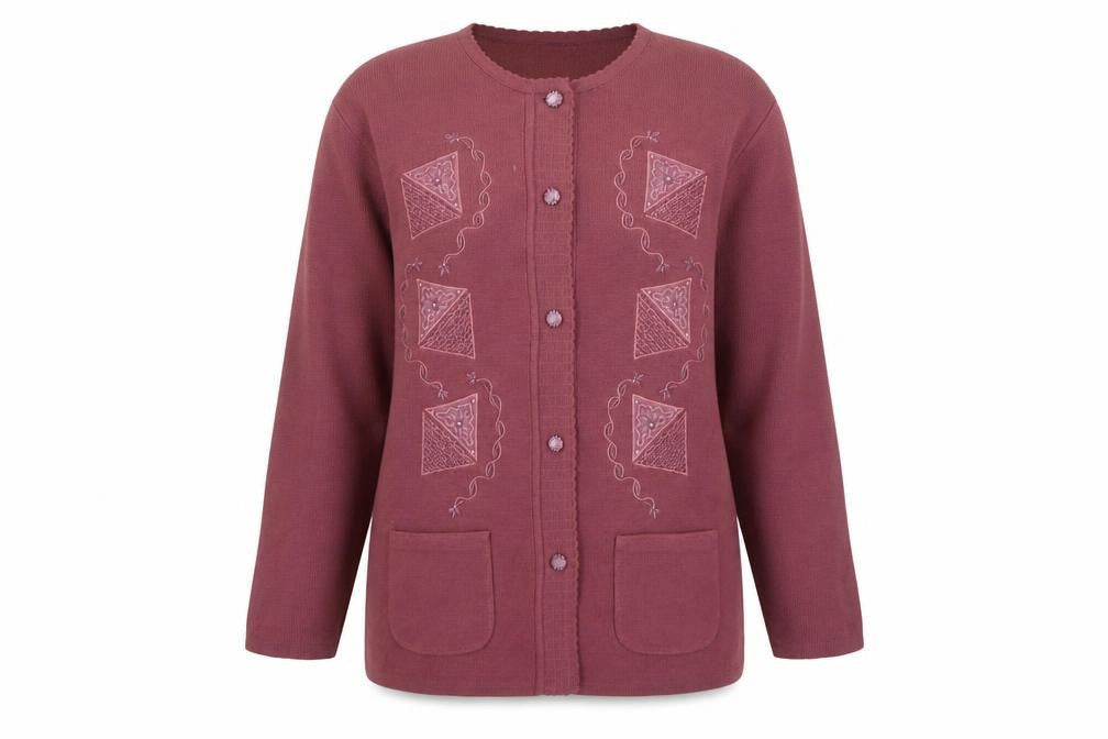 Womens UK Size XL Paramour Collection Purple Cardigan Jumper