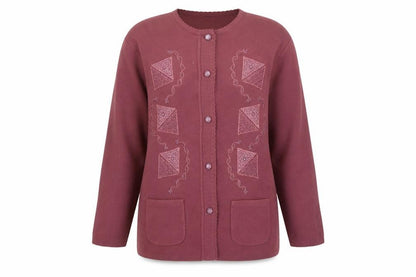 Womens UK Size XL Paramour Collection Purple Cardigan Jumper