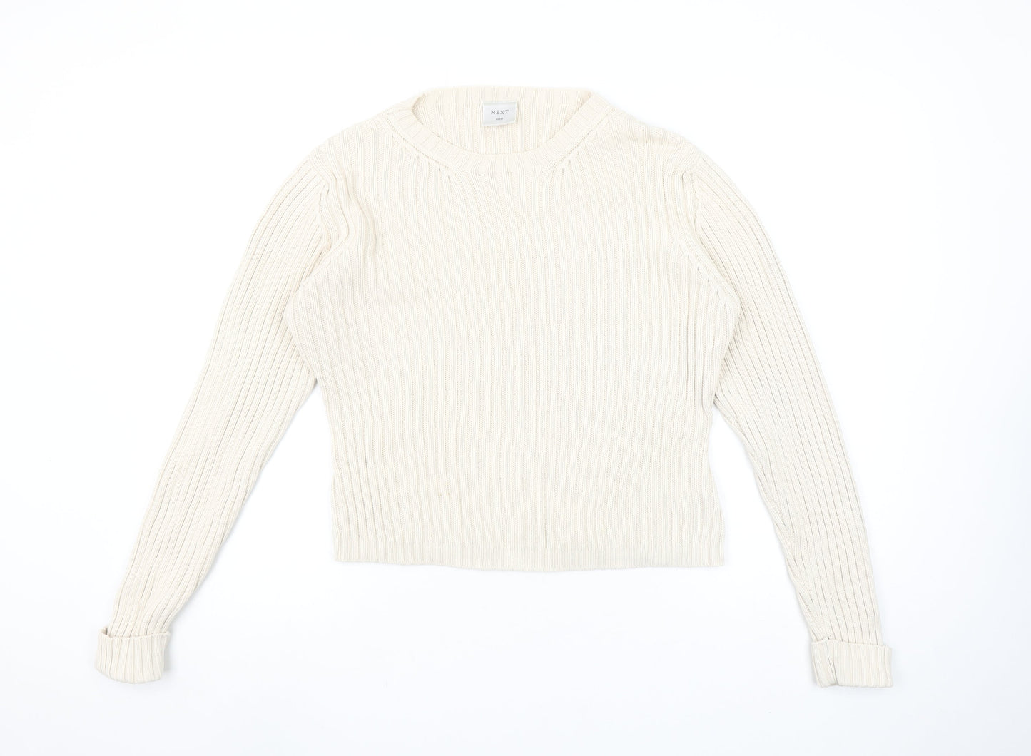 Womens UK Size L NEXT Ivory Pullover Jumper