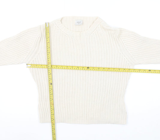 Womens UK Size L NEXT Ivory Pullover Jumper