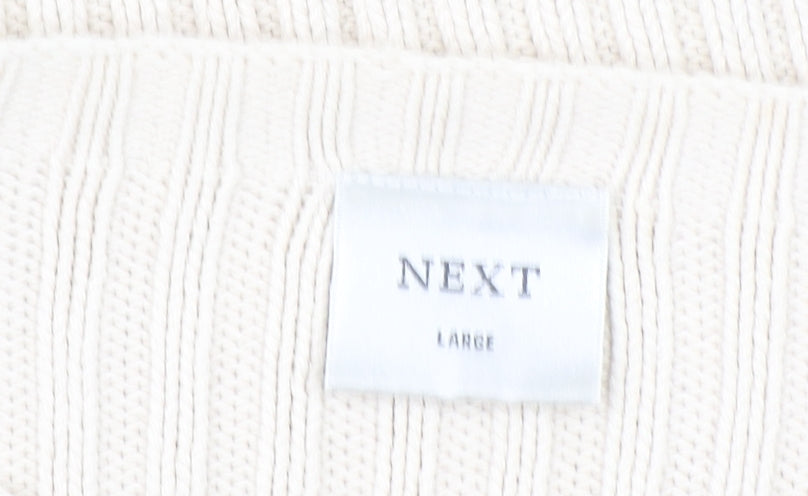 Womens UK Size L NEXT Ivory Pullover Jumper