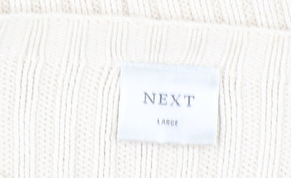 Womens UK Size L NEXT Ivory Pullover Jumper