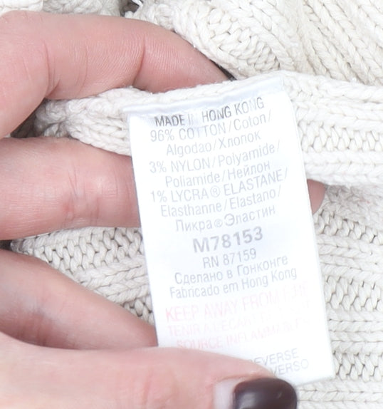 Womens UK Size L NEXT Ivory Pullover Jumper