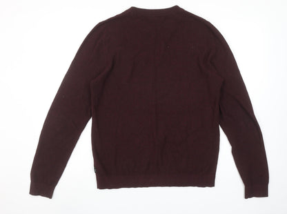 Mens UK Size S JACK & JONES Brown Pullover Jumper