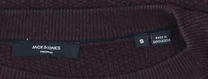 Mens UK Size S JACK & JONES Brown Pullover Jumper