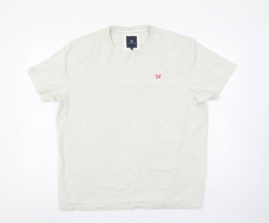 Mens UK Size 2XL Crew Clothing Company Beige  T-Shirt