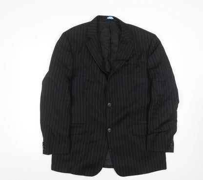 Mens UK Size 42 Rosselini Regular Black Suit Jacket