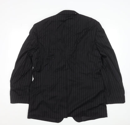 Mens UK Size 42 Rosselini Regular Black Suit Jacket