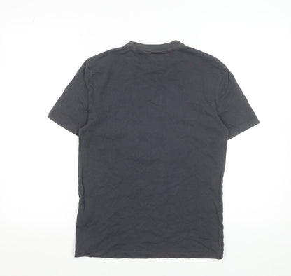 Womens UK Size XS Marvel Black Basic T-Shirt
