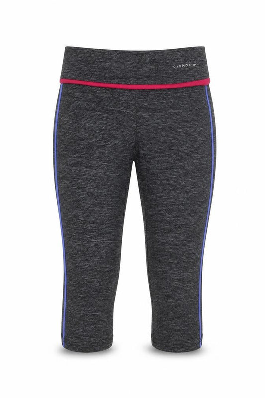 Womens UK Size M Oysho Slim Fit Capri Black Leggings