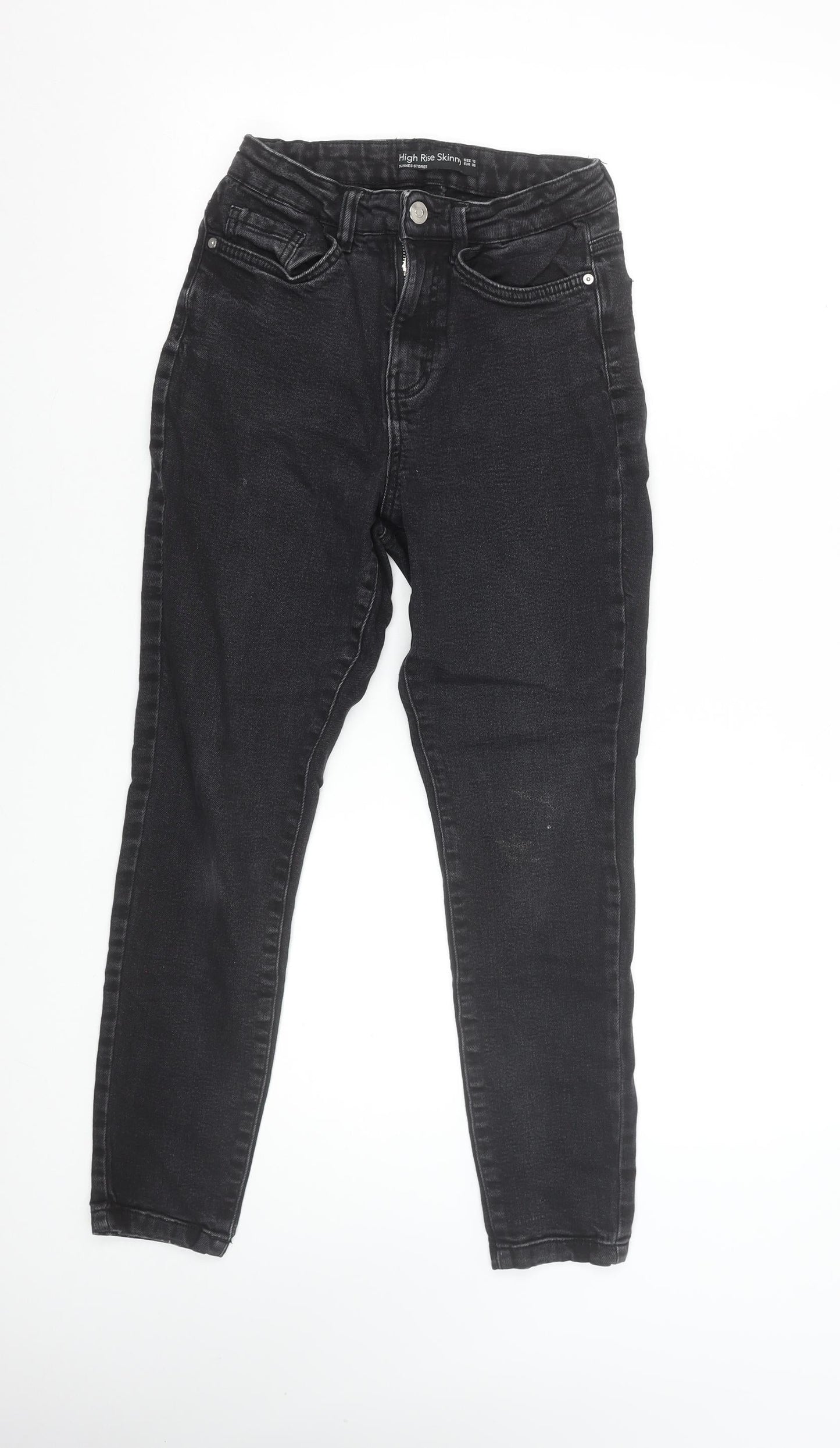 Womens UK Size 10 Dunnes Stores Slim Fit Skinny Black Jeans