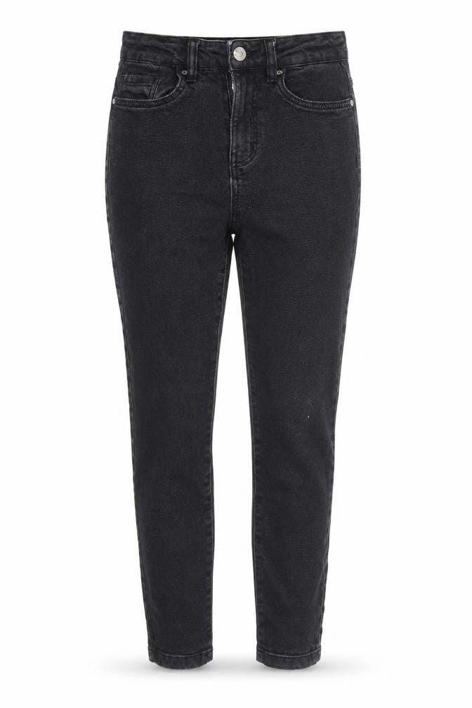 Front view of Dunnes Women’s Black High Rise Skinny Jeans, size UK 10