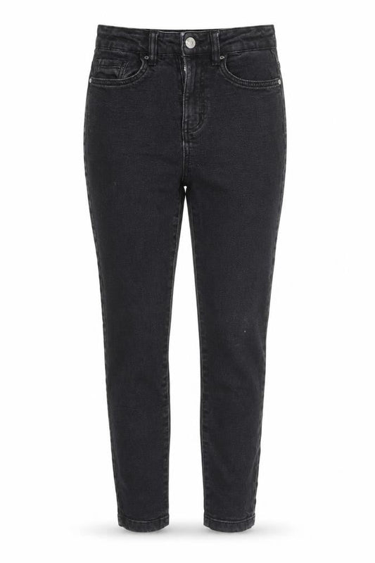 Front view of Dunnes Women’s Black High Rise Skinny Jeans, size UK 10
