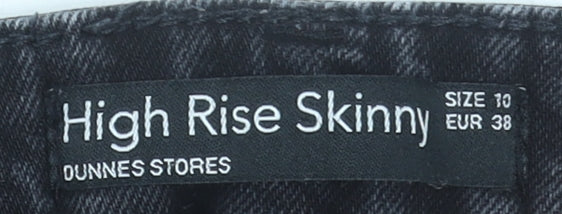 Womens UK Size 10 Dunnes Stores Slim Fit Skinny Black Jeans