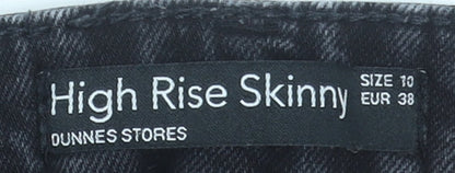 Womens UK Size 10 Dunnes Stores Slim Fit Skinny Black Jeans