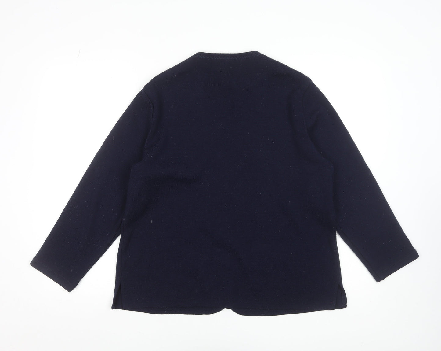 Womens UK Size M ISIS Blue Cardigan Jumper