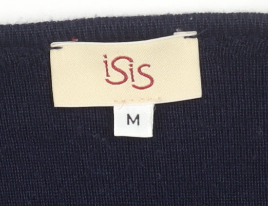 Womens UK Size M ISIS Blue Cardigan Jumper