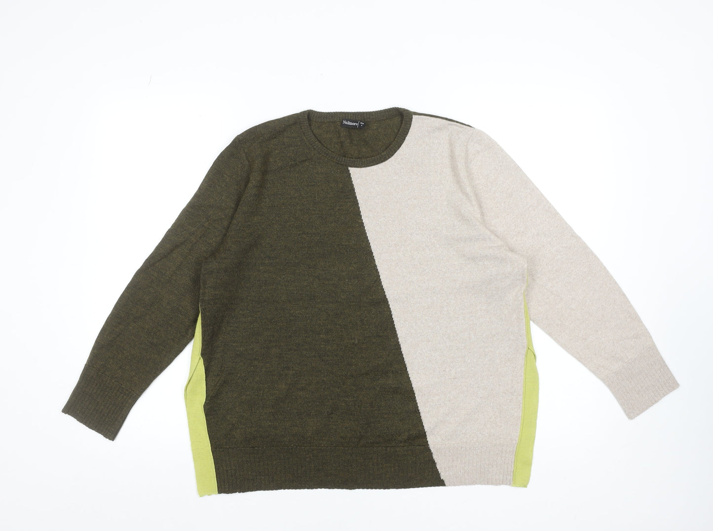 Womens UK Size 4 No2moro Green Pullover Jumper