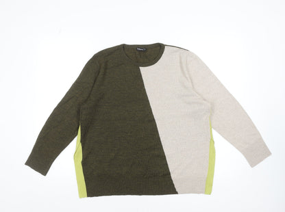 Womens UK Size 4 No2moro Green Pullover Jumper
