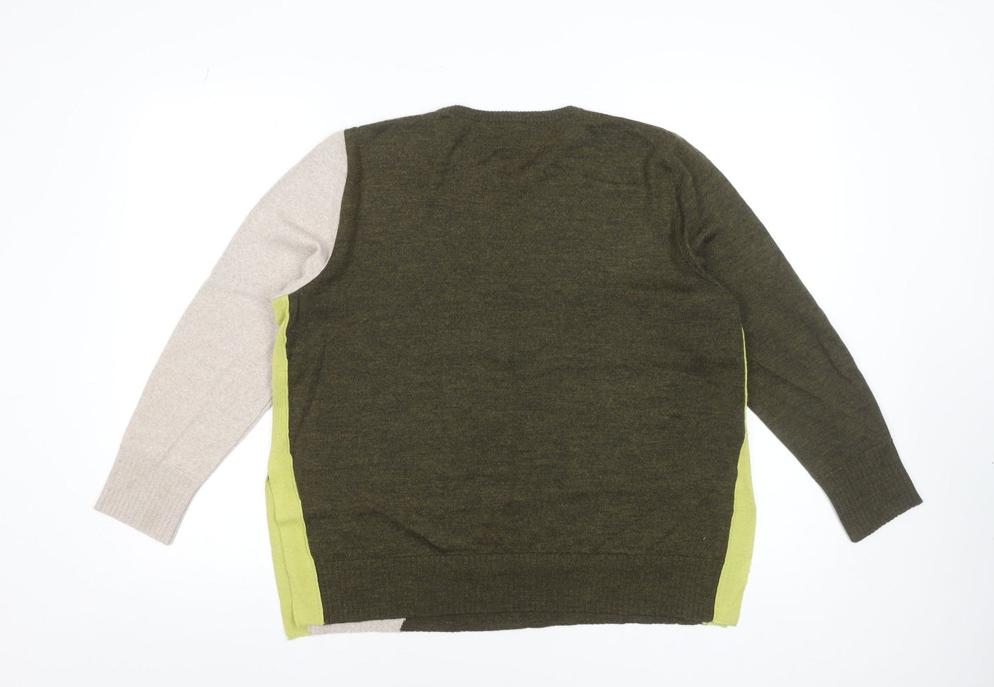 Womens UK Size 4 No2moro Green Pullover Jumper