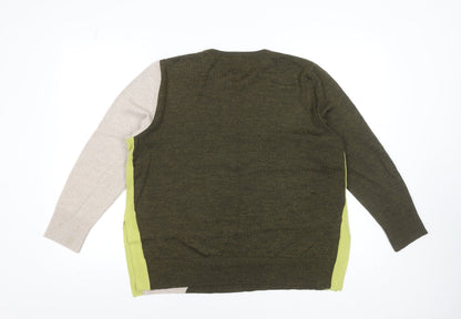 Womens UK Size 4 No2moro Green Pullover Jumper