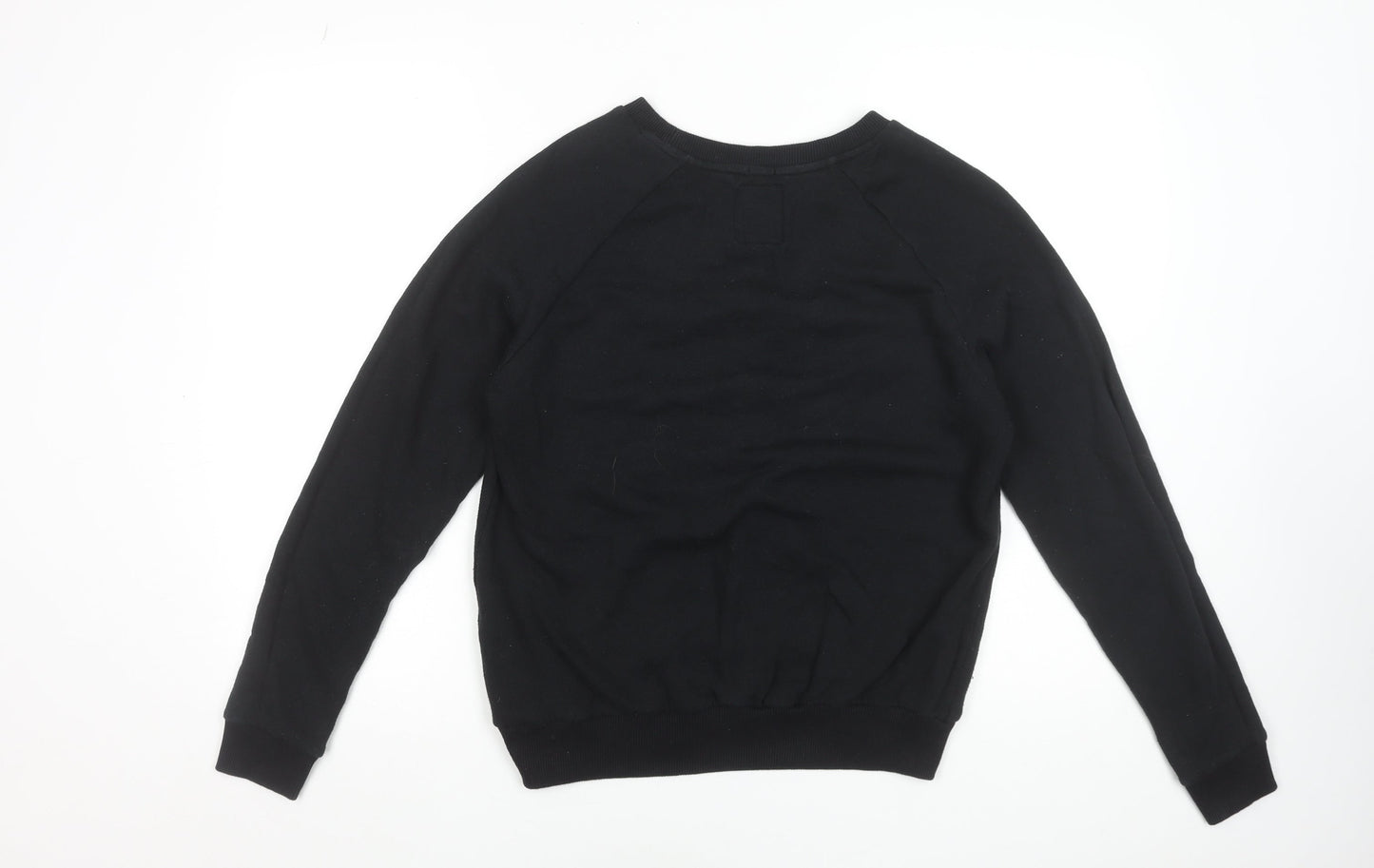 Superdry Women Black Medium Pullover Sweatshirt NY Graphic Print