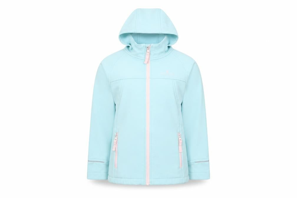 Girls UK Size 5-6 Years Hi Gear Blue Soft Shell