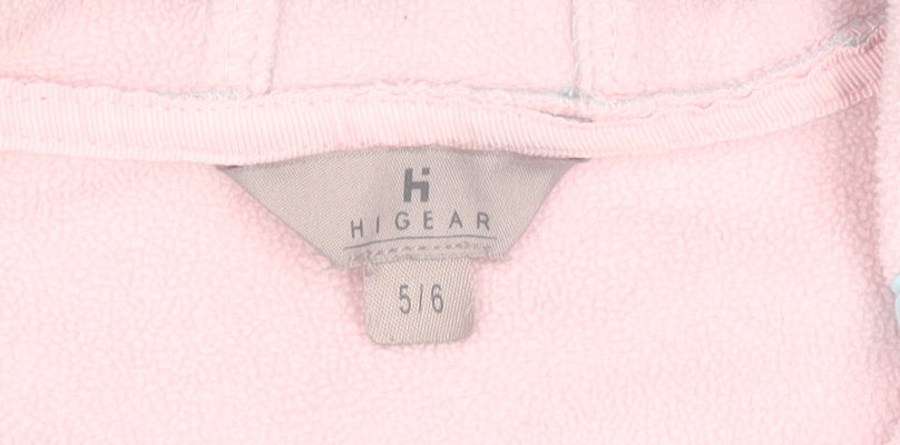 Girls UK Size 5-6 Years Hi Gear Blue Soft Shell