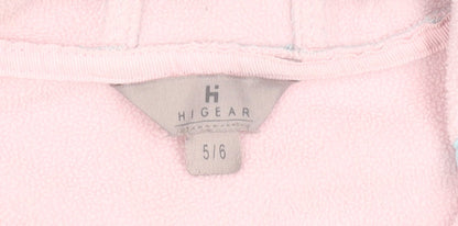 Girls UK Size 5-6 Years Hi Gear Blue Soft Shell