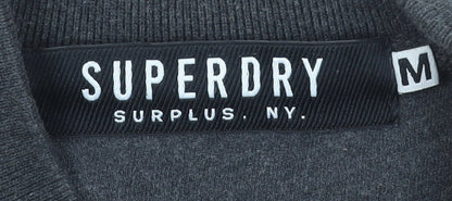 Superdry Men's Grey Full Zip Sweatshirt Jacket Size M