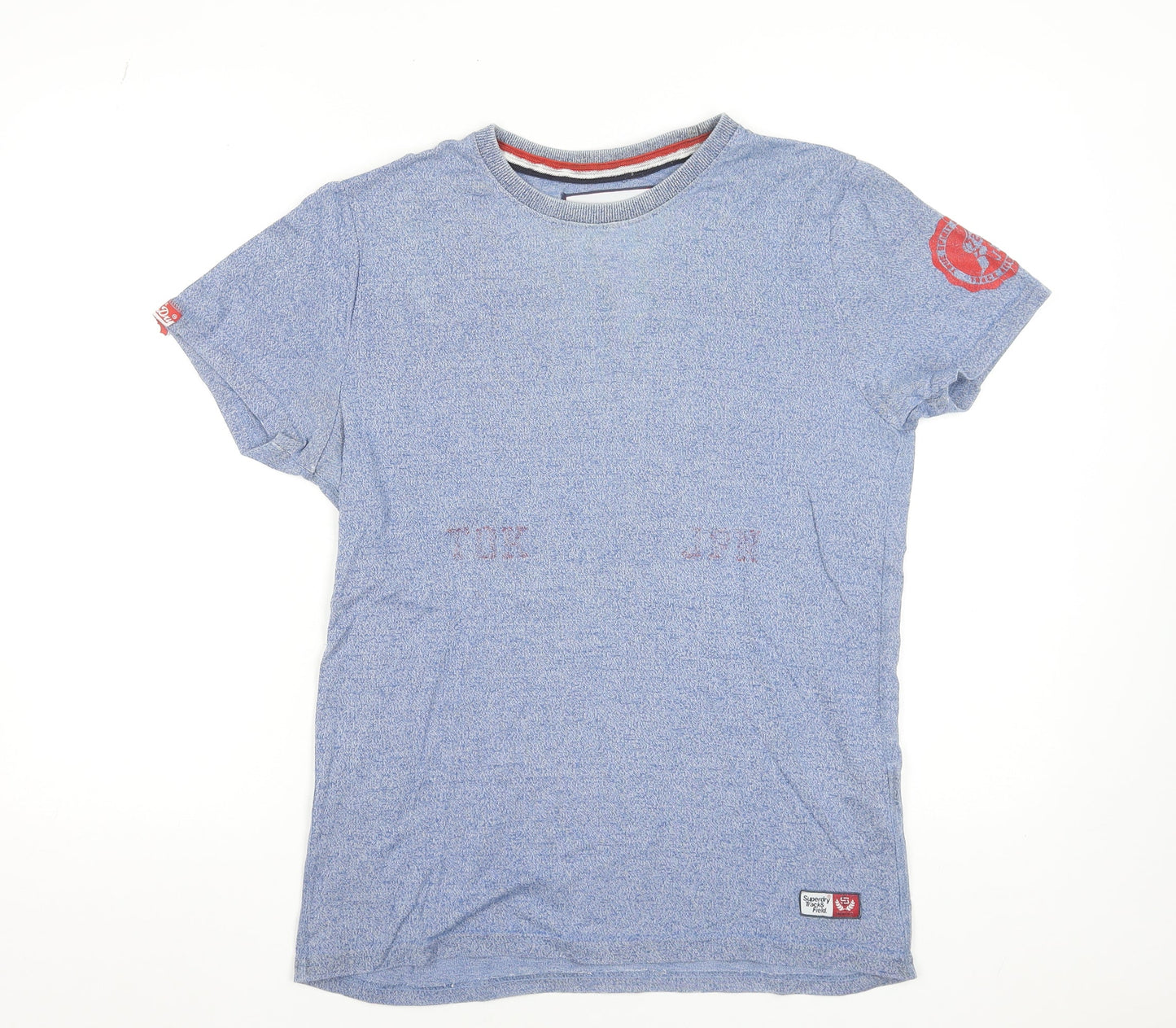 Superdry Track & Field Men's Blue Crew Neck Short Sleeve T-Shirt M