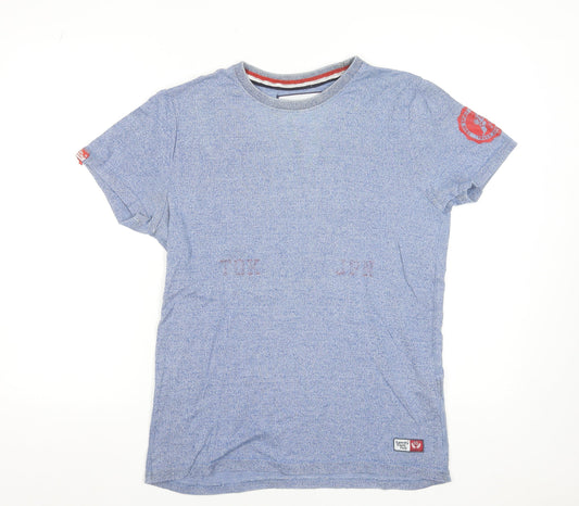 Superdry Track & Field Men's Blue Crew Neck Short Sleeve T-Shirt M