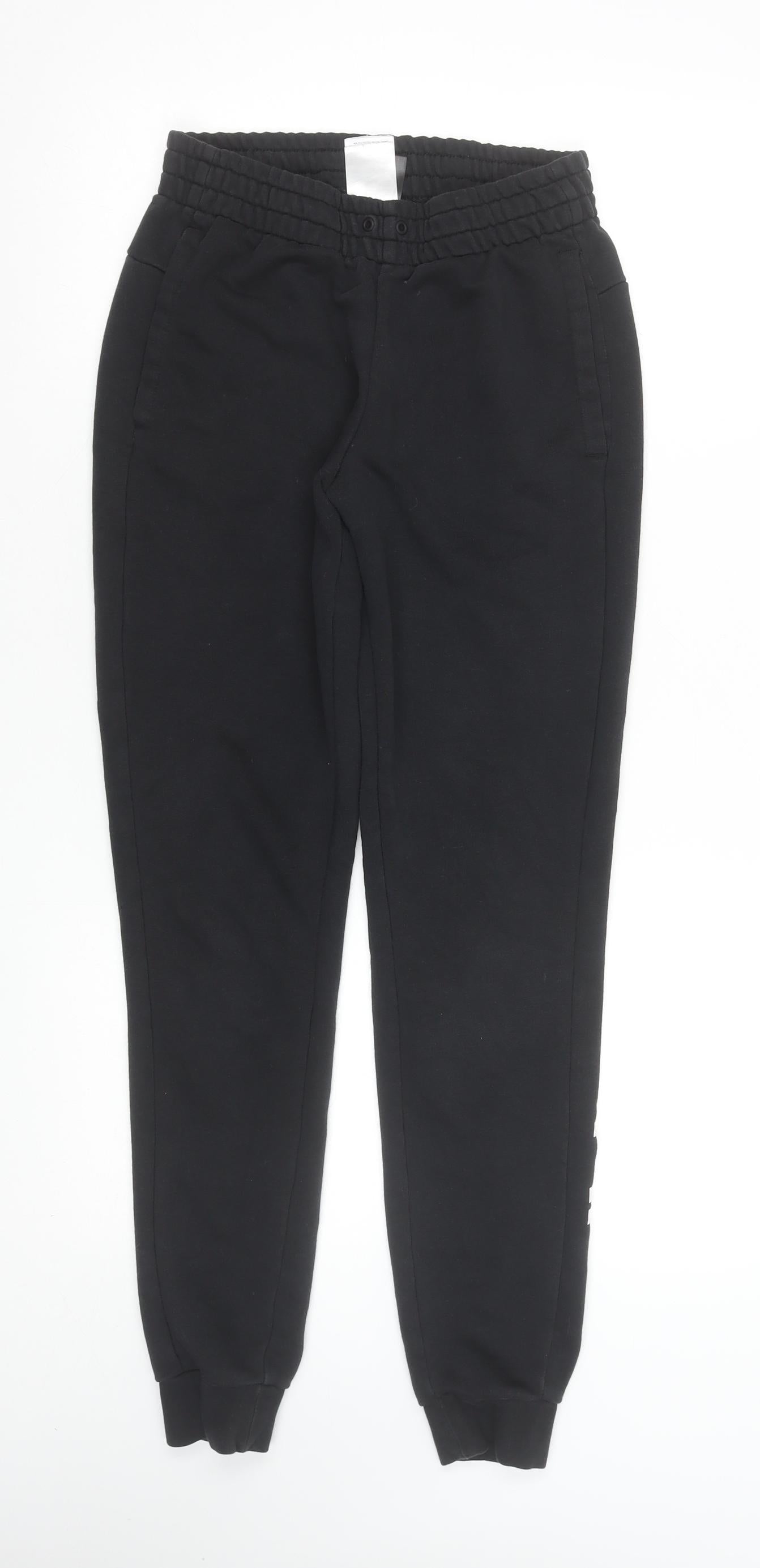 Womens UK Size XS adidas Regular Fit Jogger Black Trousers