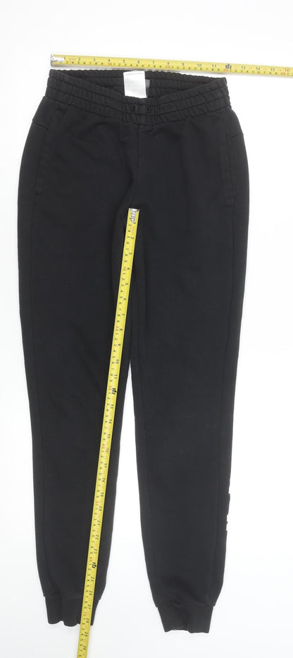 Womens UK Size XS adidas Regular Fit Jogger Black Trousers