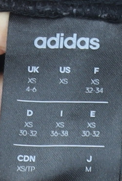 Womens UK Size XS adidas Regular Fit Jogger Black Trousers