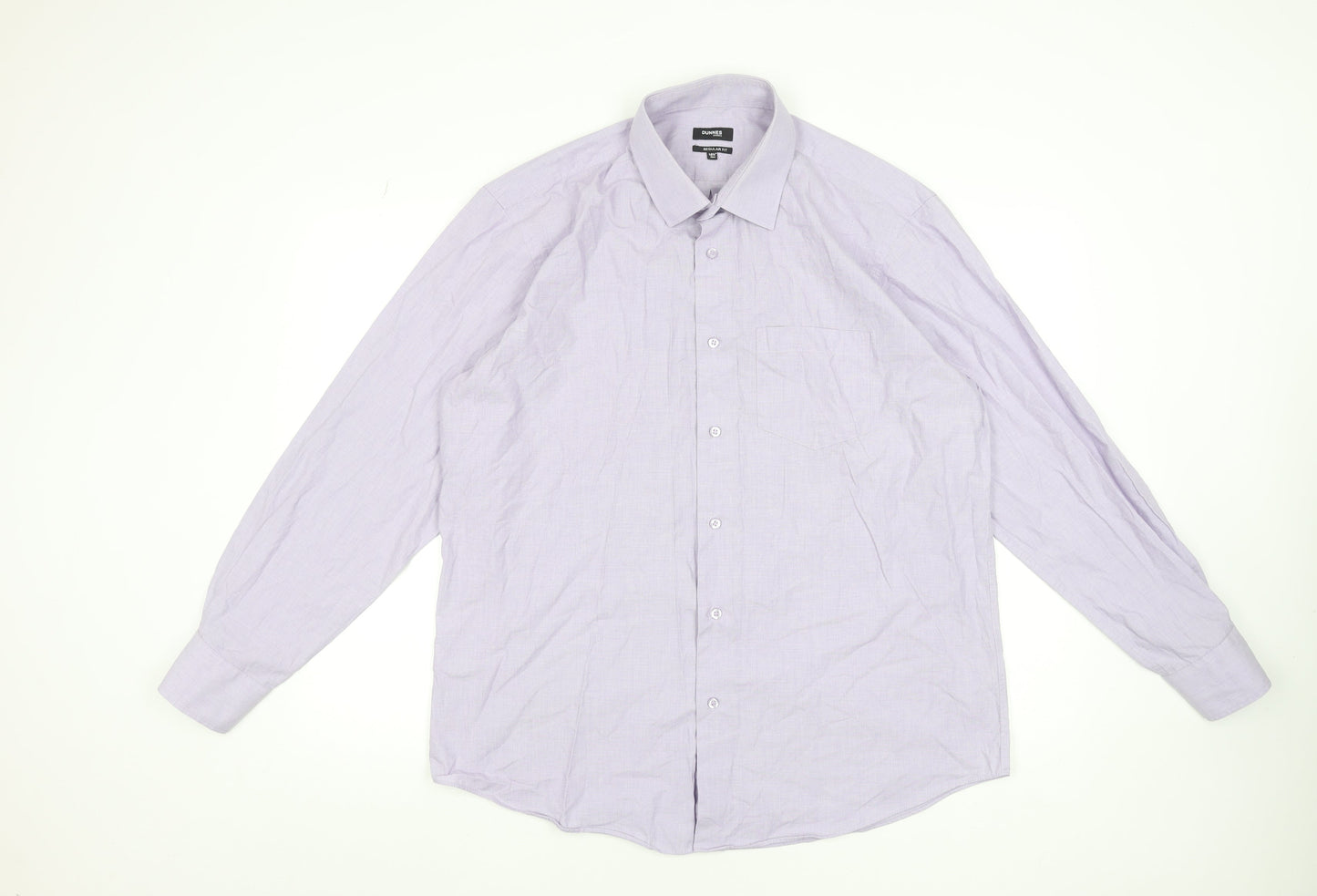 Mens UK Collar Size 16.5 Dunnes Stores Smart Purple  Dress Shirt