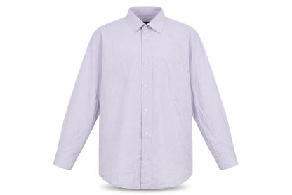 Front view of Dunnes Men's Purple Regular Fit Long Sleeve Dress Shirt 16.5in