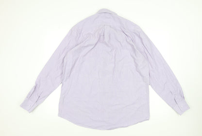 Mens UK Collar Size 16.5 Dunnes Stores Smart Purple  Dress Shirt
