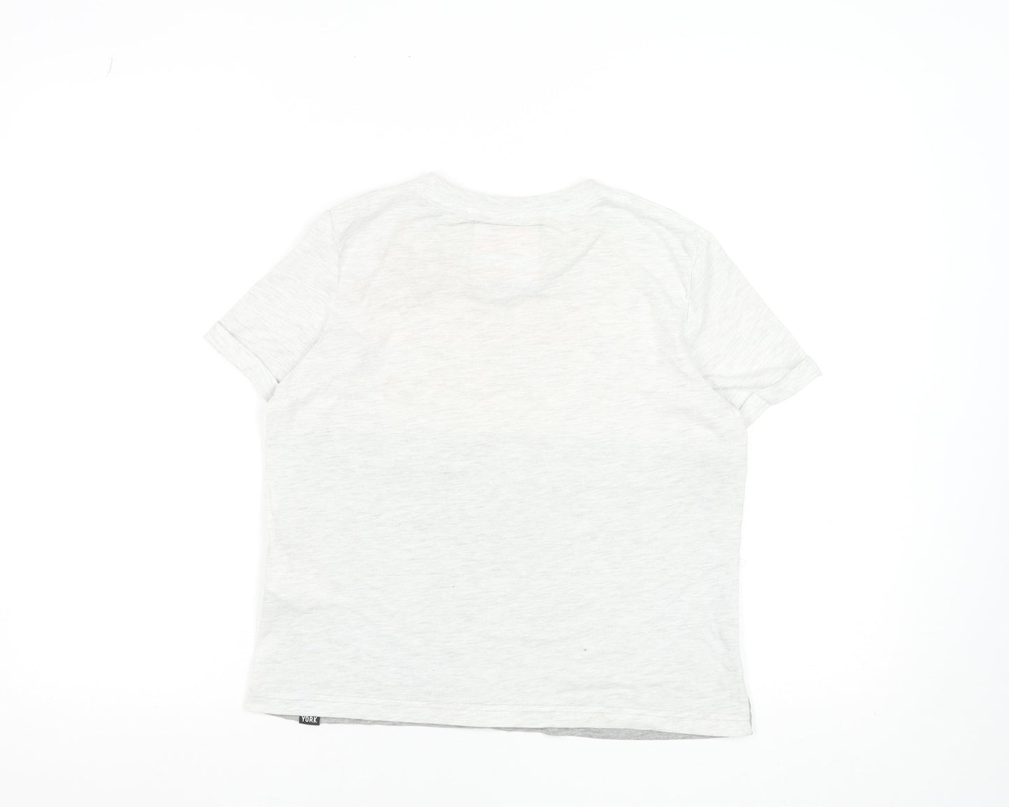 Womens UK Size 8 Superdry Grey Basic T-Shirt