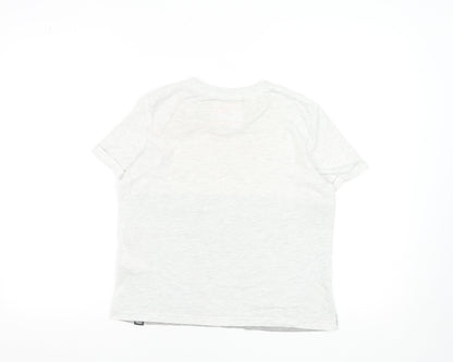 Womens UK Size 8 Superdry Grey Basic T-Shirt