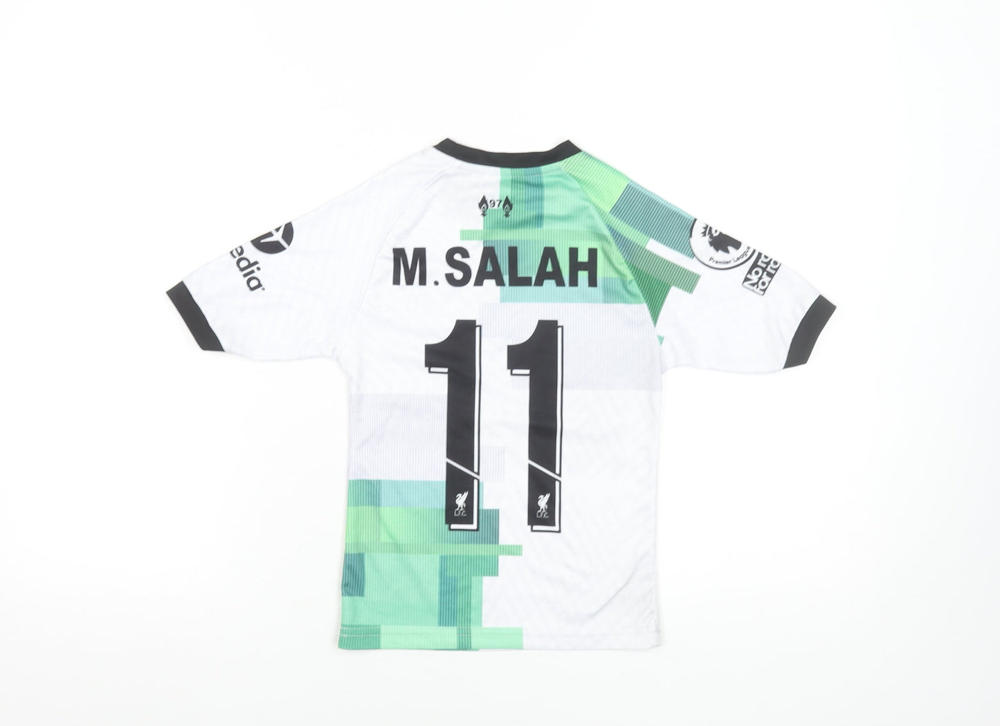 Nike Boys White Liverpool FC M. Salah 6 Years Football Jersey Shirt