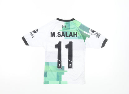 Nike Boys White Liverpool FC M. Salah 6 Years Football Jersey Shirt