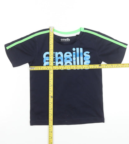 O'Neills Boys Blue Graphic Short Sleeve Active T-Shirt 3-4 Years