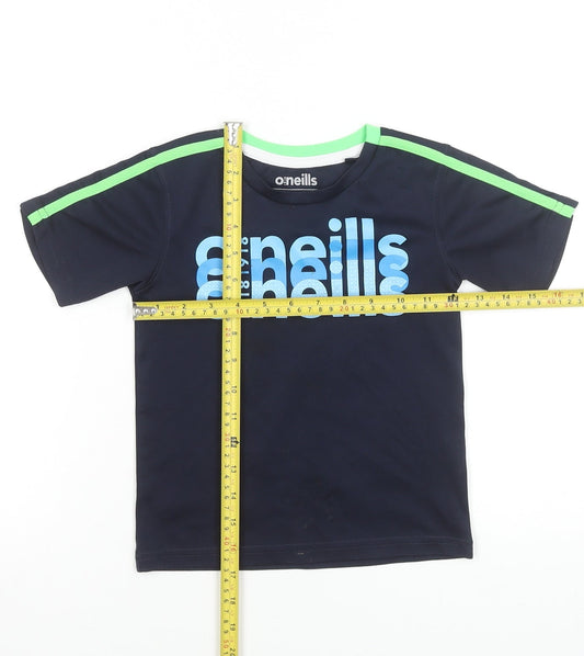 O'Neills Boys Blue Graphic Short Sleeve Active T-Shirt 3-4 Years