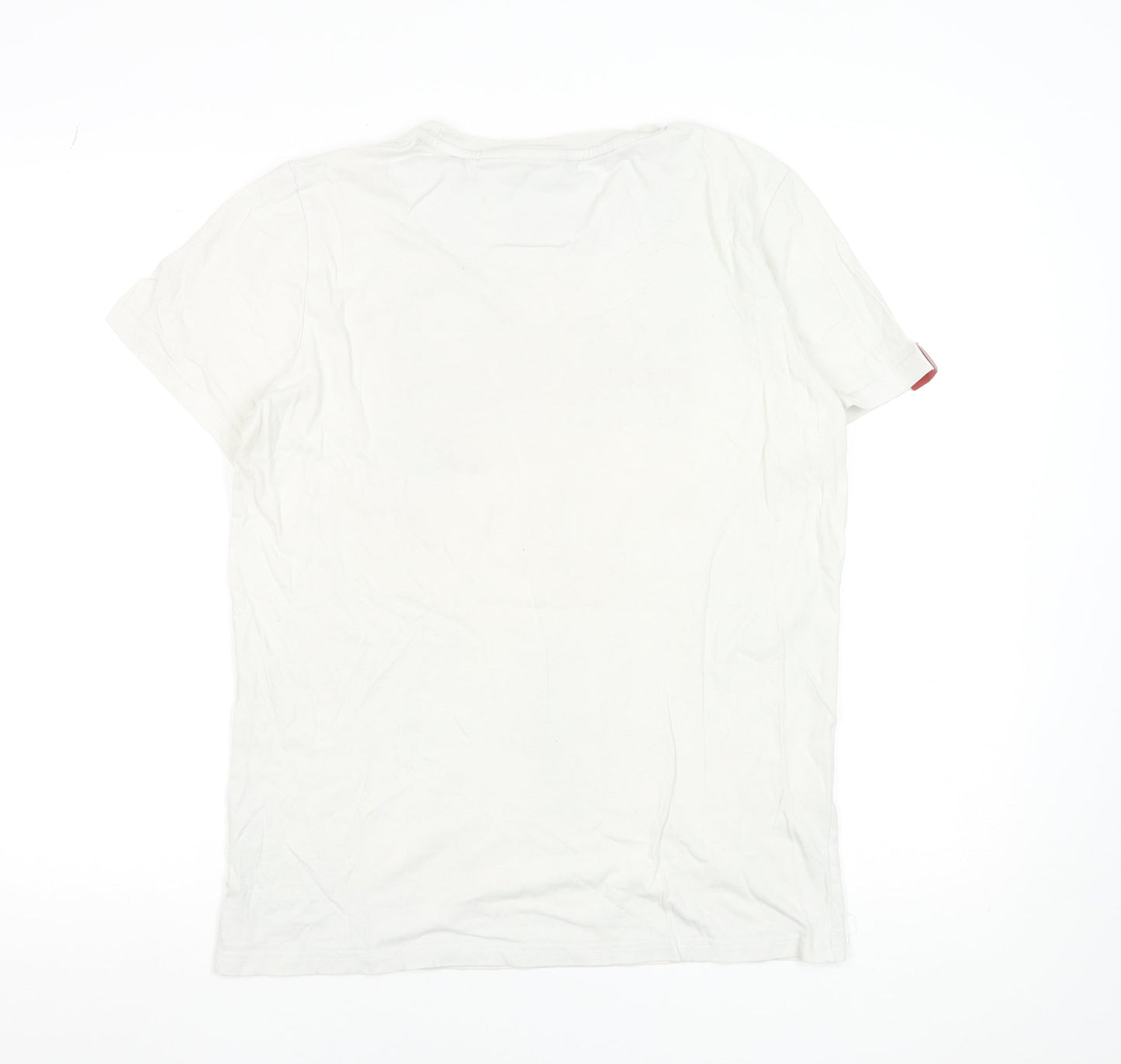 Paraffin Mens White Medium Crew Neck Limited Edition Graphic T-Shirt