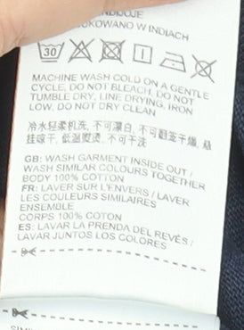 Superdry Men's Navy College Graphic T-Shirt Medium Cotton