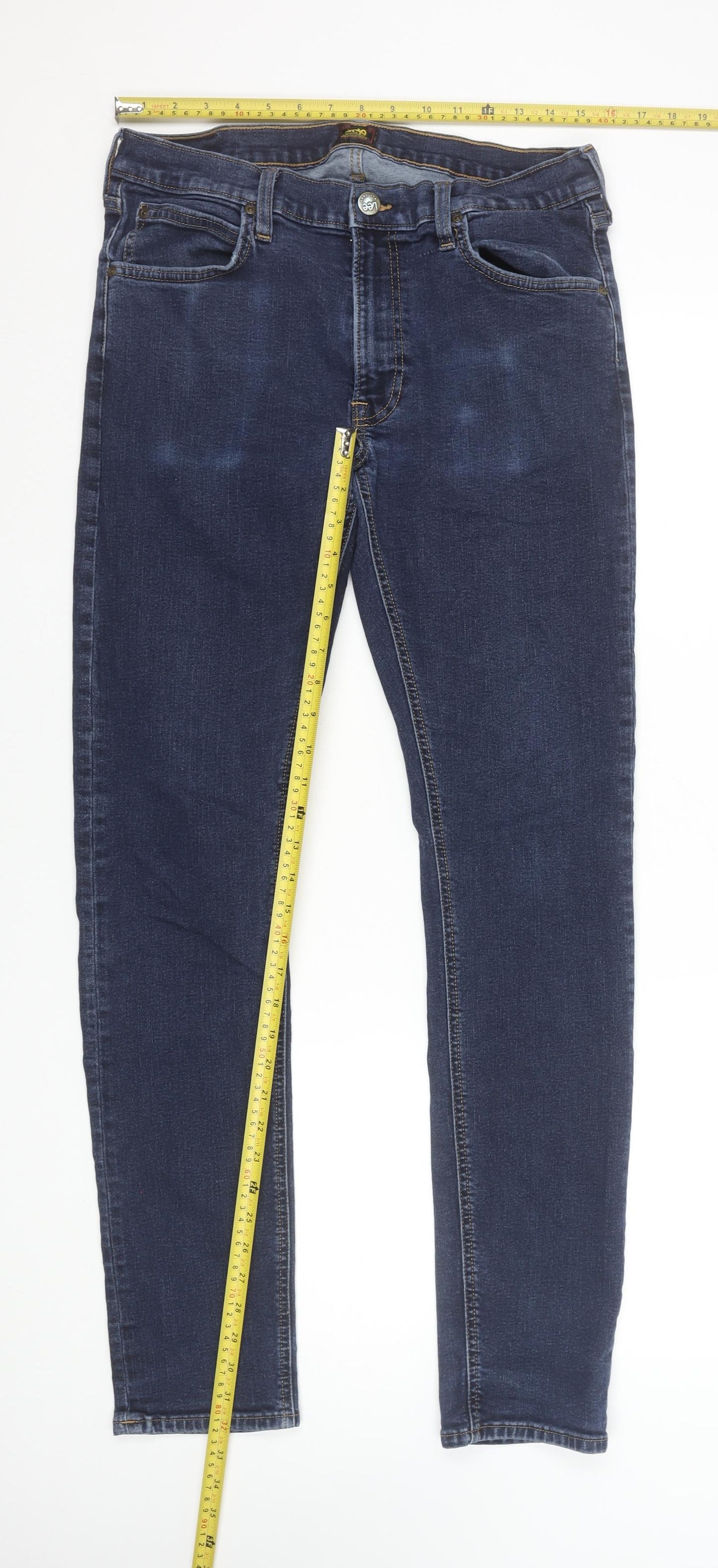 Lee Men's Blue Slim Tapered Denim Jeans W34 L34