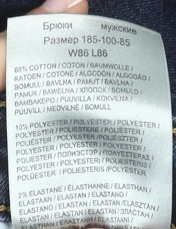 Lee Men's Blue Slim Tapered Denim Jeans W34 L34