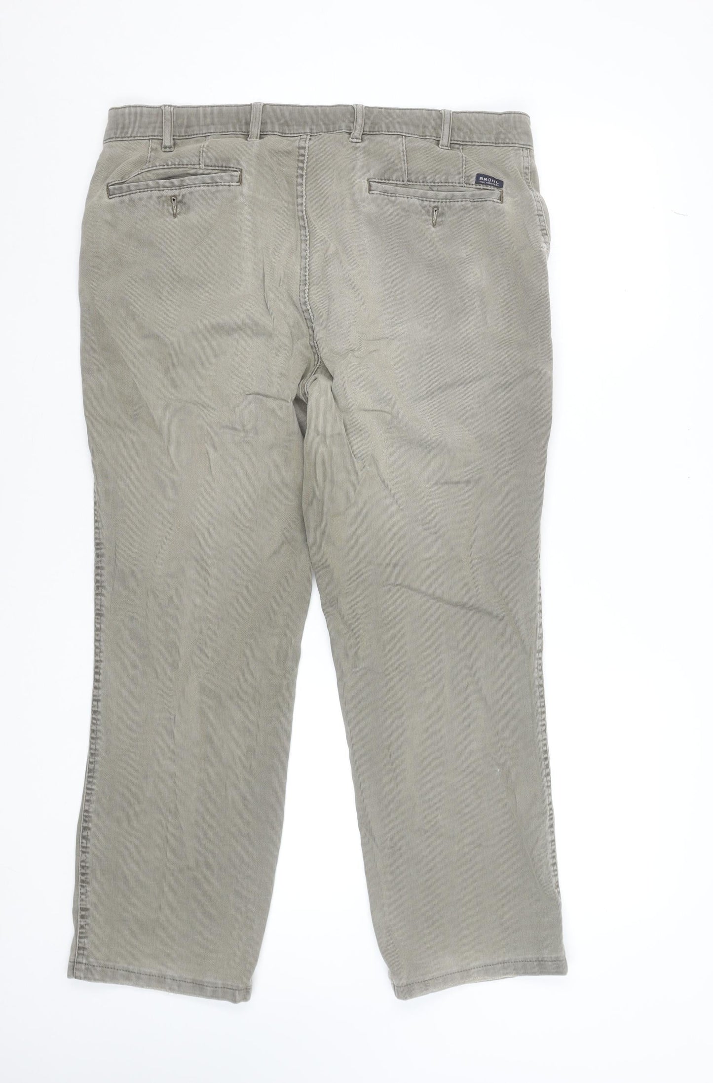 Mens UK Size 36S Brühl Regular Fit Straight Beige Jeans