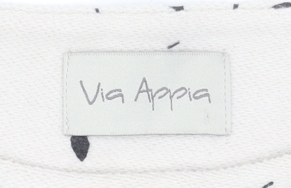 Womens UK Size 12 Via Appia Beige Pullover Sweatshirt